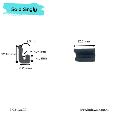 Window head guide suits Boral KM Cyclone series - Sold singly