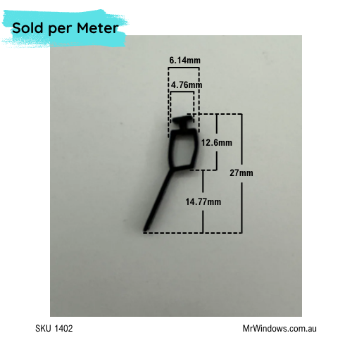 Sill flap - suits old Souther Stars windows - sold per meter