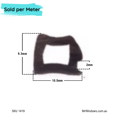 Glazing Wedge Comalco - suits 3mm Glazing Rubber