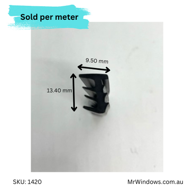 Vinyl - glazing wedge suits Frontline & Robb & Brown - sold /meter