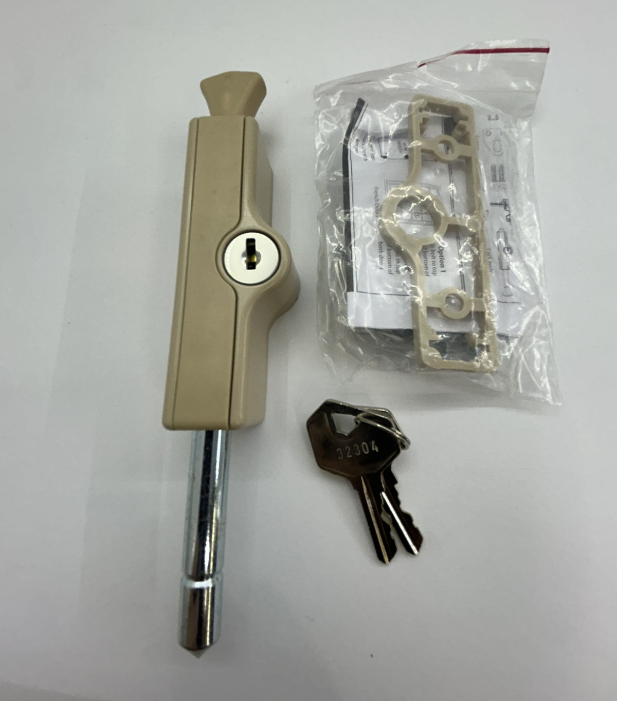 Patio Bolt Locks - Paperbark - Whitco - DISCONTINUED COLOUR