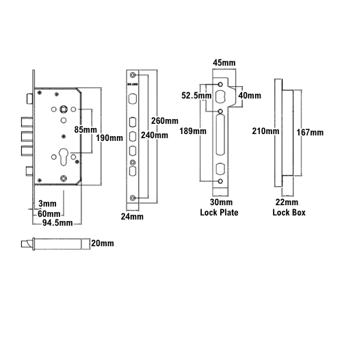 Kinlong Anti Theft Door Lock **SPECIAL ORDER**