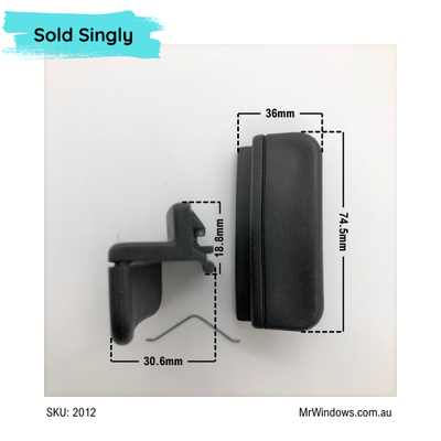 Window Handle - suits Boral, Dowell windows - non locking- Sold singly