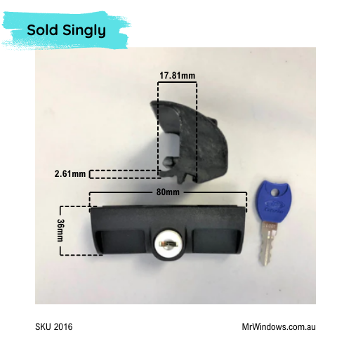 Window Handle Key Cap Windows Handle - key locking - suits Capral windows – Mr Windows AU