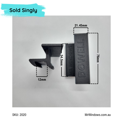 Window Handle - suits old Dowell - sold singly- 3D printed- 12mm