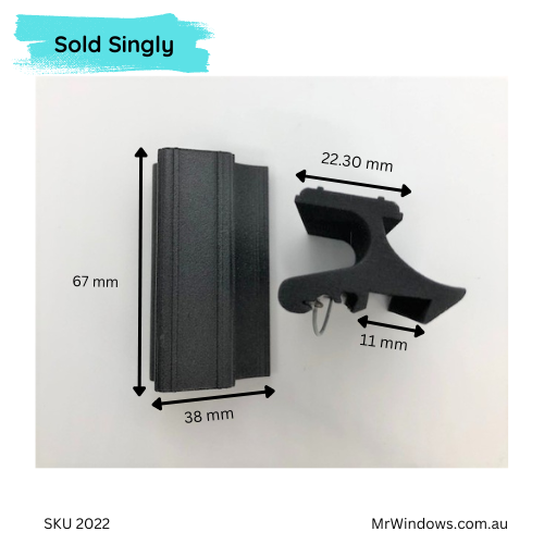 Handle suits Clearview windows 3D Print Chunky style 11mm tong Mr Windows AU