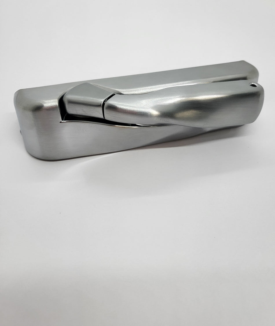 Truth Awning cover and handle - LEFT HANDED - Brushed Chrome