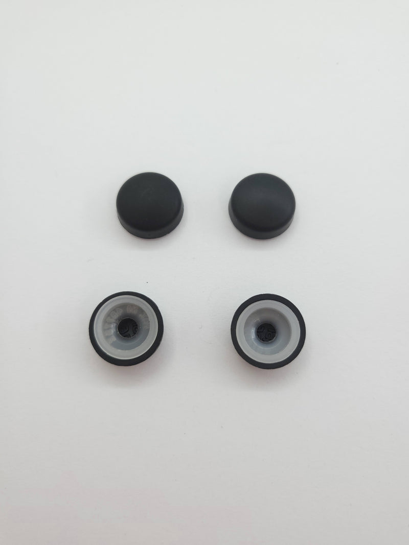 Screw Caps- Black - Sold in a packet of 4