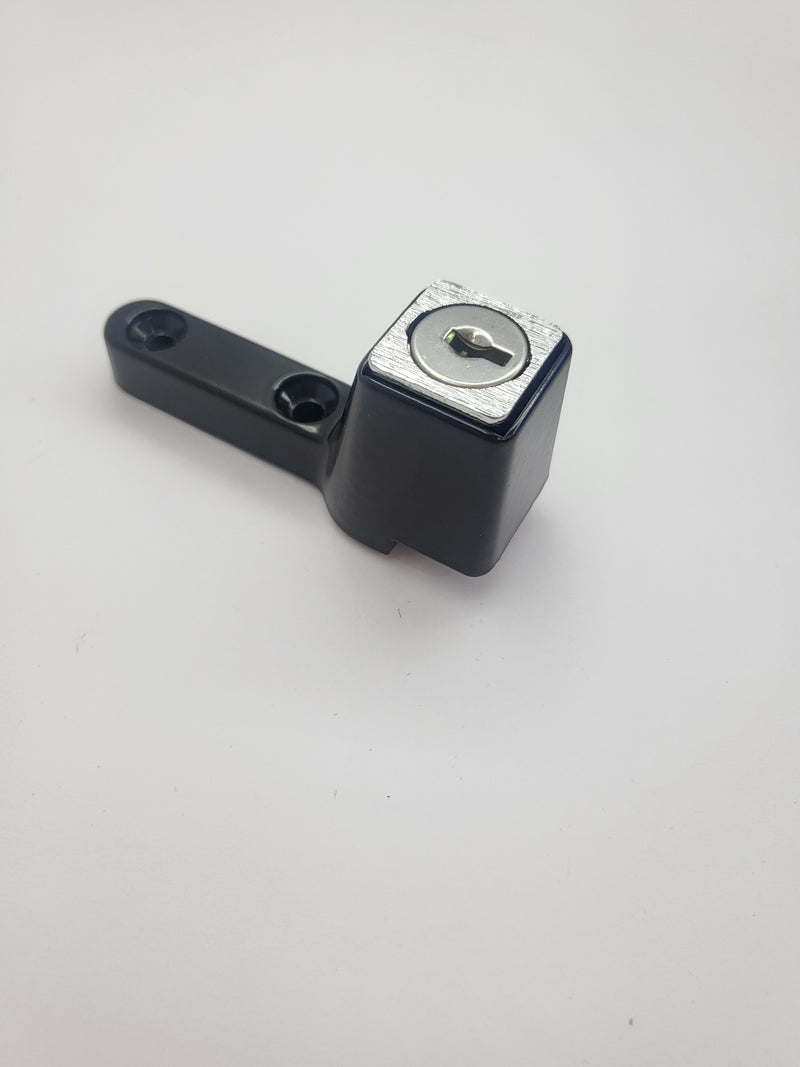 Push Lock Faced Fixed-Black - Sold singly