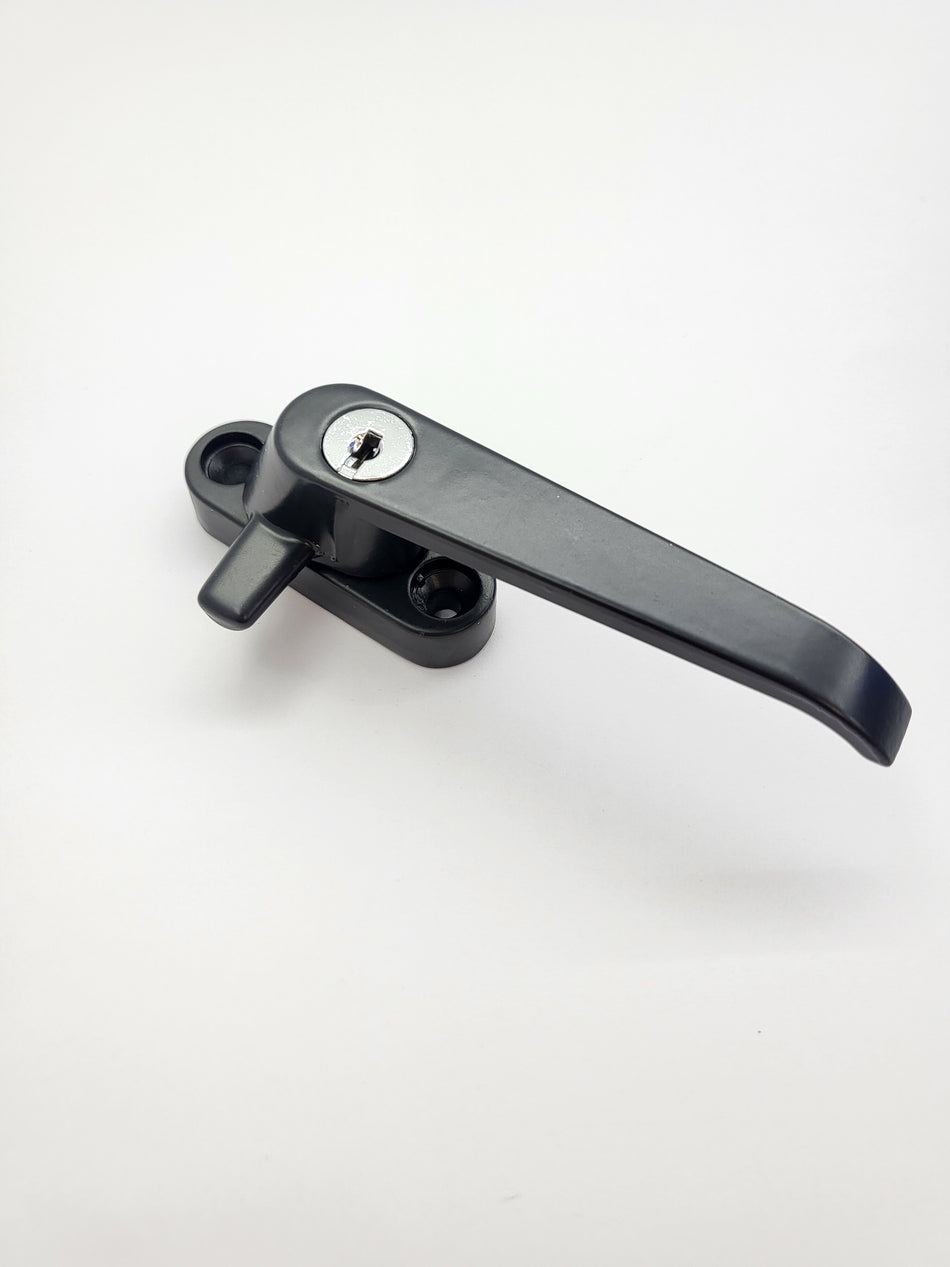 CAM handle for awning or casement window - black - keyed