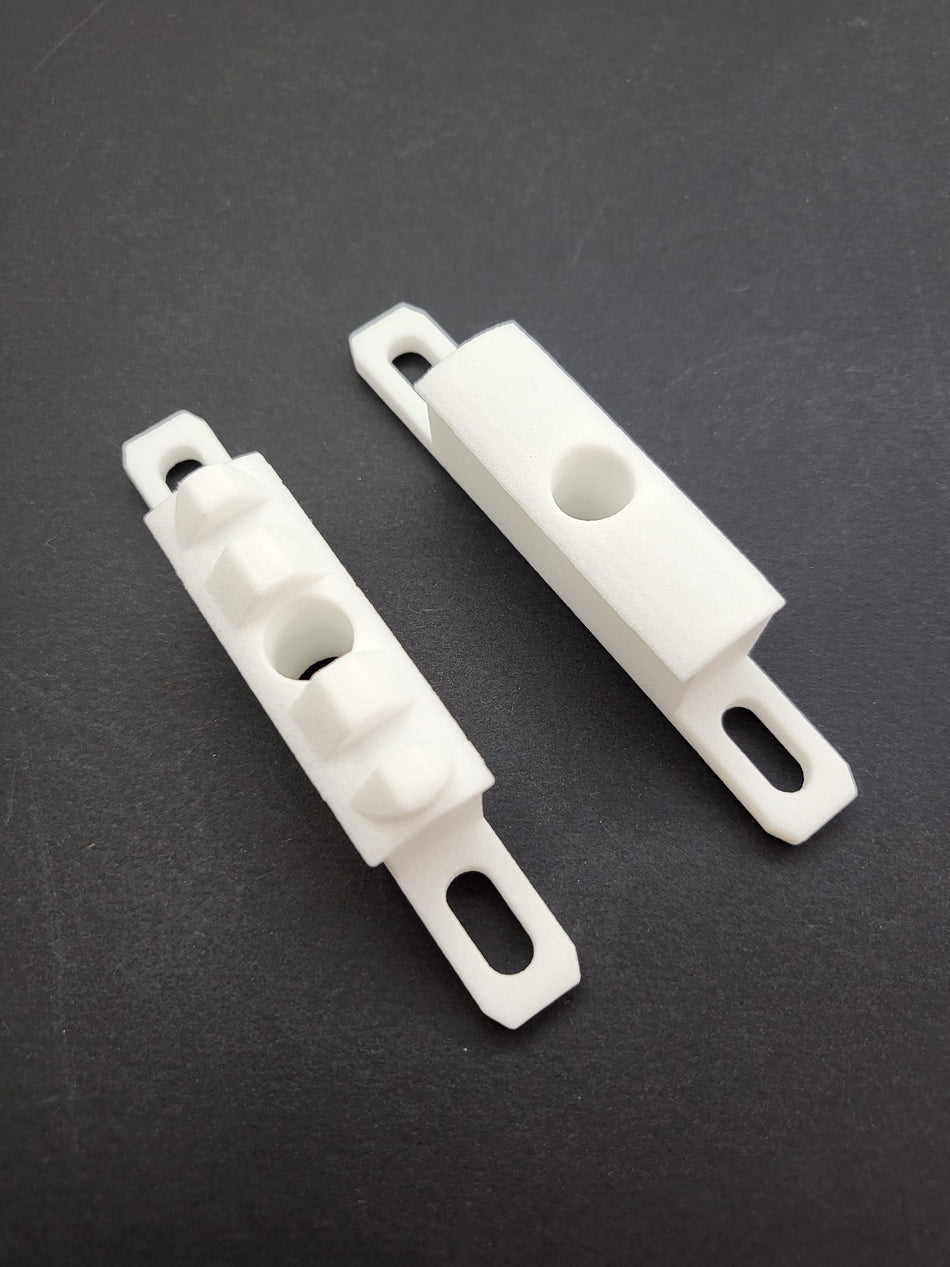 Pivots set suits Stegbar Grange -  white  Bottom & Top pivot blocks -3D printed