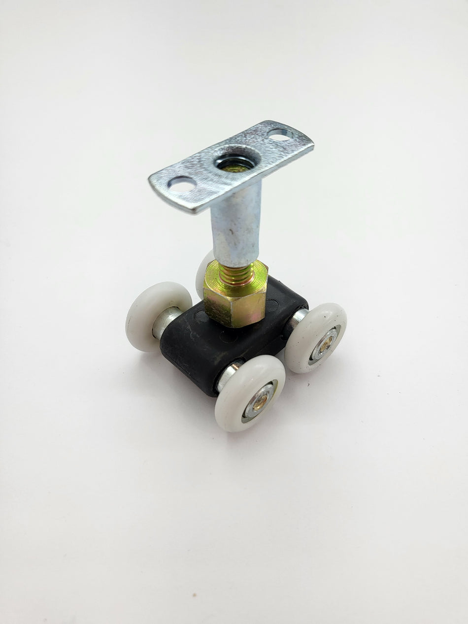 Top hung cavity adjustable roller + mounting base- Sold singly