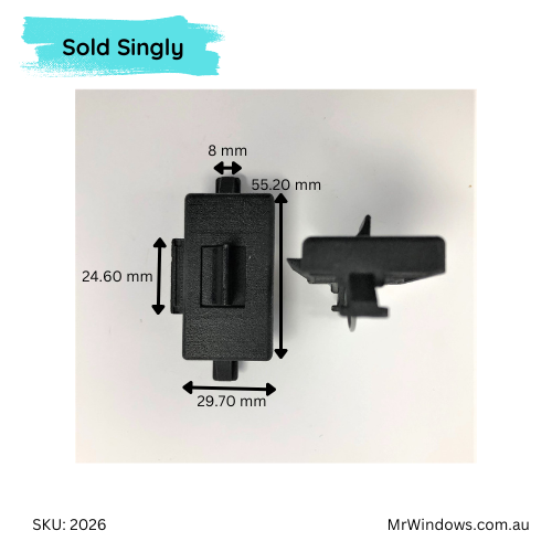 Window Handle - suits early Comalco windows - 3D Printed