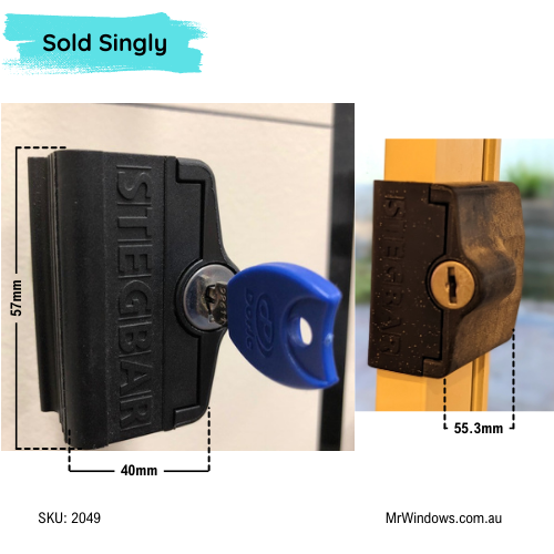 Handle - suits Stegbar windows - keyed/ non-keyed- Sold singly