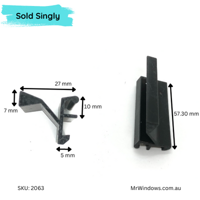 Window Handle - for old Wunderlich aluminium windows