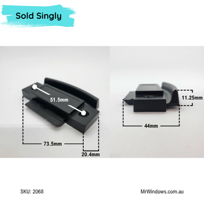 Double Hung Window Sash Lock - latch - Black - used as Trend replacement- Sold singly
