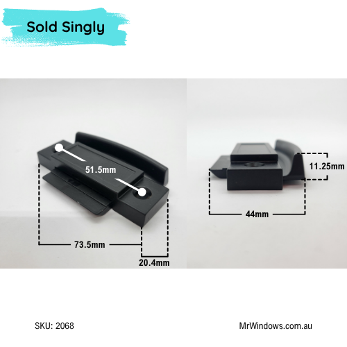 Double Hung Window Sash Lock - latch - Black - used as Trend replacement- Sold singly