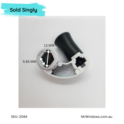 Chain winder handle WHITCO MK8- Black and White- Sold singly