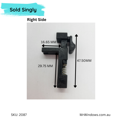 AWS double hung sash latch - RH- Sold singly