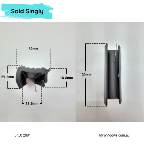 Window Handle - 3D PRINTED - Suits Boral Cyclone KM E Series Windows