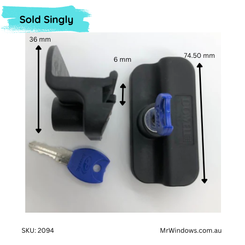 DS404N Window handle -  suits Boral, Dowell windows