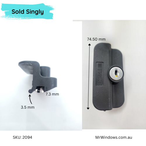 DS404N Window handle -  suits Boral, Dowell windows