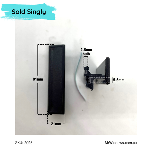 Window Handle - suits Bradnams, Statement, Wideline