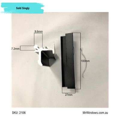Window Handle - suits Crestlite sliding windows - sold singularly