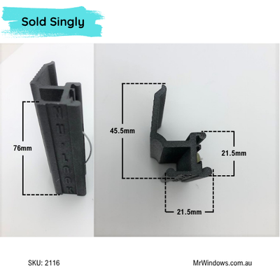 Window Handle - suits old Nulook windows- 3D Printed