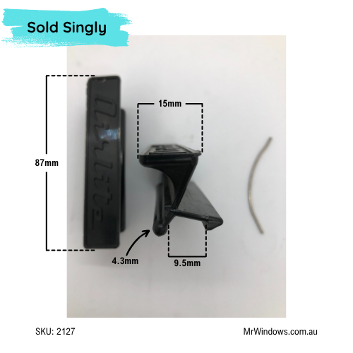 Sliding window handle - suits Airlite Window Handle (Non-Locking) - 3D printed
