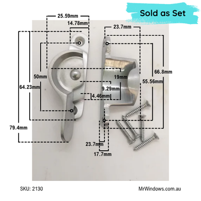 Sash window fasteners - sold singly