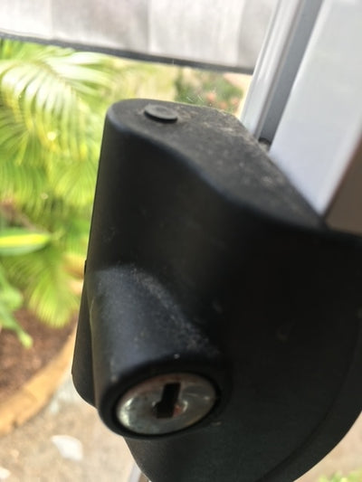 Sliding window handle - Highland Windows- 3D printed - keyed