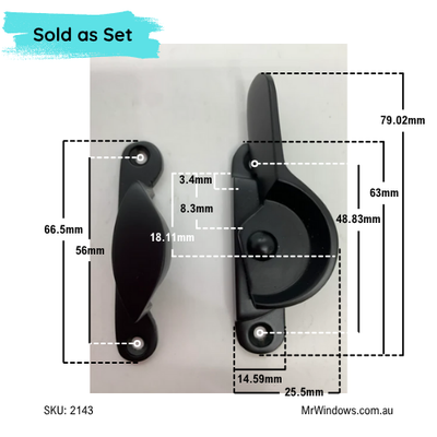 Sash window fasteners - sold singly