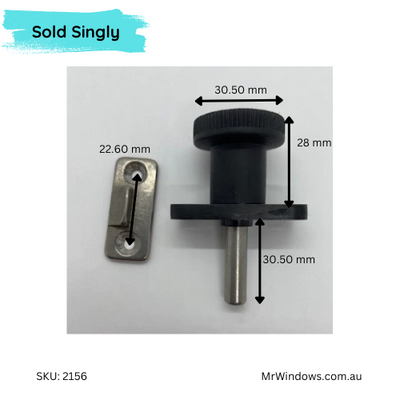 Flanged indexing plunger pin push bolt - High rise application