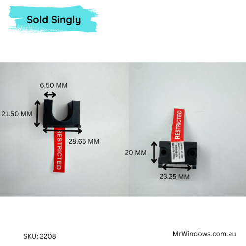 Window Slot Block Window Restrictor Block - suits Trend windows – Mr Windows AU
