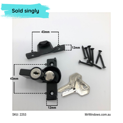 Whitco CAM handle sash lock latch - double hung windows by WHITCO