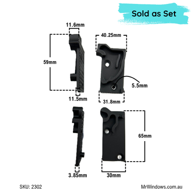 Stegbar Timber Awning Window Hinges -  3D Printed - Sold as set of 4