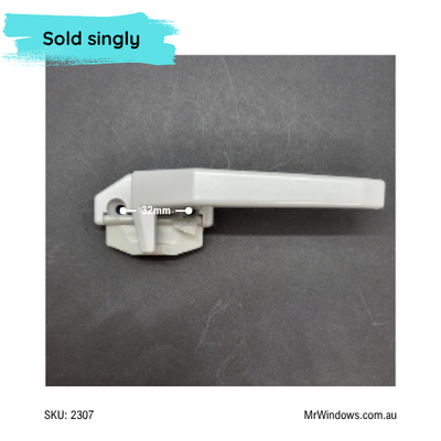 Whitco wedgeless CAM handle - non locking - AWS silver GREY
