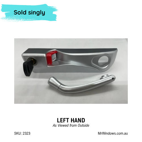 FHS Trend Awning Cover & Handle - Key Locking - LH or RH - Satin Chrome