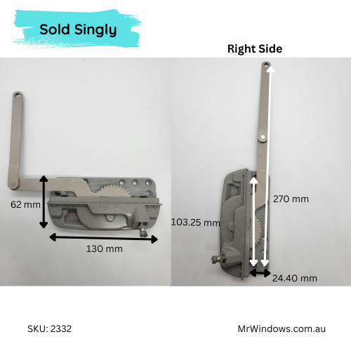 Truth Hardware Encore Single Arm "Dyad" Window Operator - RIGHT Hand