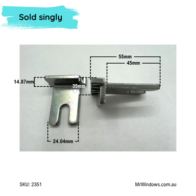 Multipoint lock TONGUE ONLY by Kinlong - suits awning and casement handles
