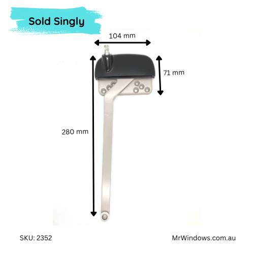 Truth 15 Series Left Hand Single Arm Ellipse Casement Operator