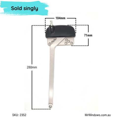 Truth 15 Series Left Hand Single Arm Ellipse Casement Operator