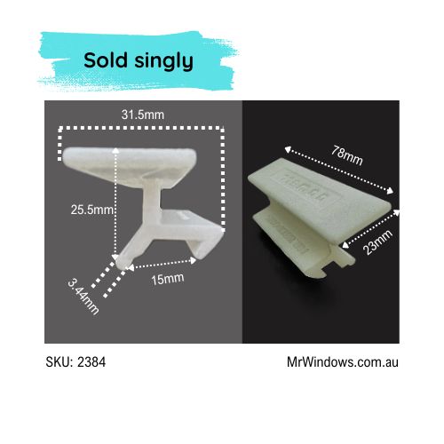 Sliding window handle - suits G.M. Finestra windows - 3D printed