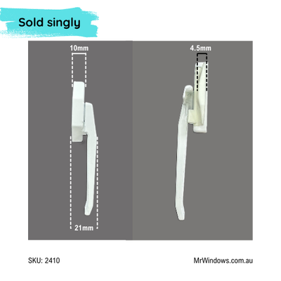 Whitco Wedgeless Cam Handle - Non Locking WHITE low profile limited stock