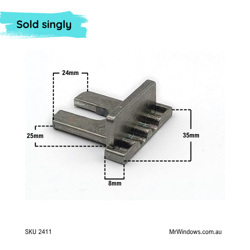 Multipoint lock TONGUE ONLY by Kinlong - suits awning and casement handles