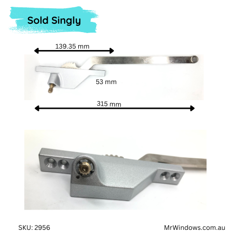 Truth 23 Series face mounted CASEMENT Single Arm Operator