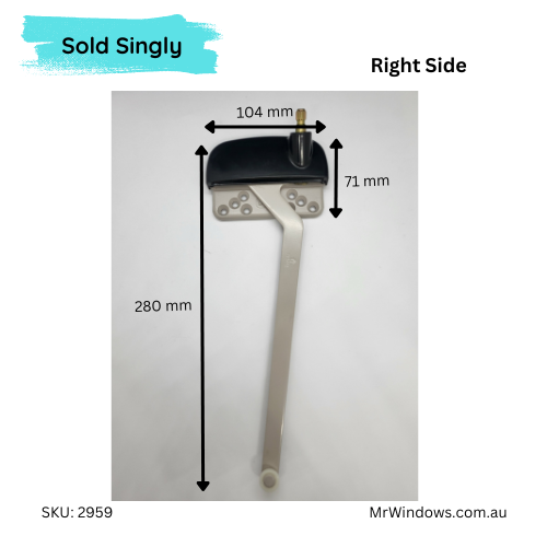 Truth 15 Series RIGHT Hand Single Arm Ellipse Casement Operator