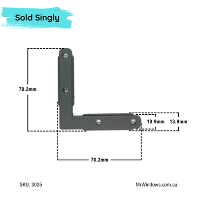 Stegbar shower corner bracket - suits Grange 500 series