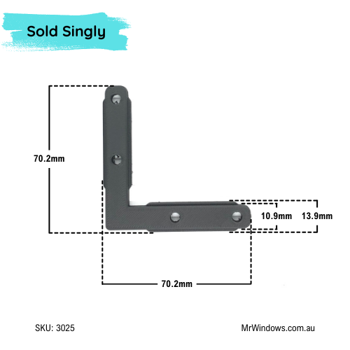 Stegbar shower corner bracket - suits Grange 500 series